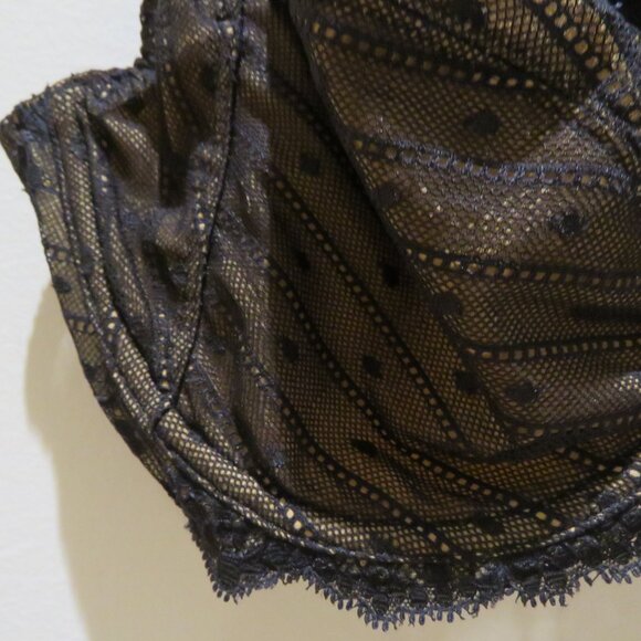 CHANTELLE Rive Gauche Full Coverage Unlined Bra in Black - Size 36DD - Picture 6 of 11